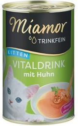 Produktbild von Miamor Trinkfein Vitaldrink Kitten Suppe mit Huhn 24x125ml - 24 x 125 ml