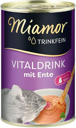 Produktbild von Miamor Trinkfein Vitaldrink Suppe mit Ente für Katzen 24x135ml