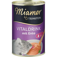 Produktbild von Miamor Trinkfein Vitaldrink Suppe mit Ente für Katzen Adult 135 g - 24 x 135 ml