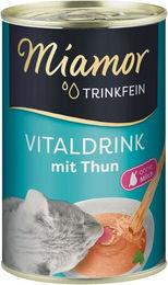 Miamor Trinkfein Vitaldrink Thunfisch Nahrungsergänzung für Katzen Adult 135 g - 24 x 135 ml – Bild 1 von 5