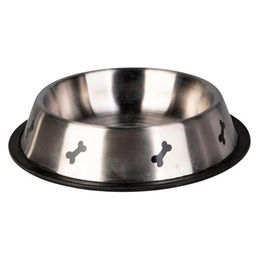 Produktbild von MICA Hundefressnapf aus Edelstahl in Silber ca. 21 cm