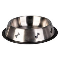 Produktbild von MICA Hundefressnapf aus Edelstahl in Silber ca. 21 cm