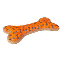 Produktbild von MICA Kauspielzeug Spielknochen für Hunde in Orange 25 x 13 cm