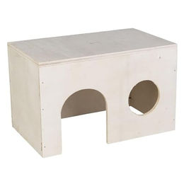 MICA Nagerhaus aus Holz für Nager Natur 24 x 15 x 15 cm – Bild 1 von 4
