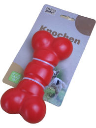 MICA PETS Hundespielzeug Apportierknochen aus Gummi rot für alle Größen – Bild 1 von 3