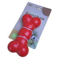 Produktbild von MICA PETS Hundespielzeug Apportierknochen aus Gummi rot für alle Größen