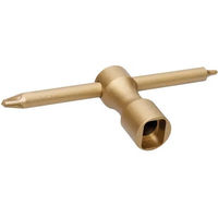 Produktbild von Michel Vaillant Stollenschlüssel für Pferde aus Metall Gold