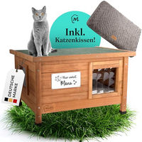 Produktbild von Miez Magic Katzenhöhle aus Holz in Natur Braun
