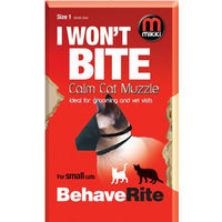 Produktbild von Mikki Calm Maulkorb für Katzen Größe 1 Schwarz