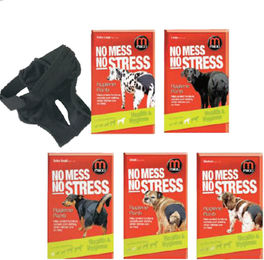 Mikki Hundewindel Schutzanzug aus Nylon Schwarz XS – Bild 1 von 7