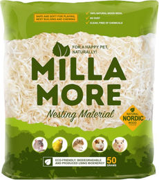 Produktbild von Millamore Nistmaterial aus Natur-Holzwolle für Vögel und Kleintiere 50 g