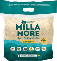 Produktbild von Millamore Supersoft Natur Holzspäne für Kleintiere wie Hamster und Mäuse 10 L