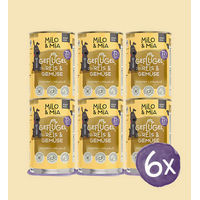 Produktbild von Milo & Mia Hund Nassfutter Geflügel Stückchen in Sauce Glutenfrei 6x400g - 6 x 400 g