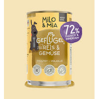 Produktbild von Milo & Mia Nassau Nassfutter Geflügel mit Huhn und Pute in Sauce 400g
