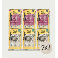 Produktbild von MILO & MIA Probierpaket Pferdefutter Senior Insekten Getreidefrei Monoprotein 6x400g - 6 x 400 g