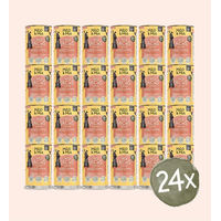 Produktbild von Milo & Mia Schonkost Hund Nassfutter Lachs & Kartoffel Stückchen in Sauce 24x400g - 24 x 400 g