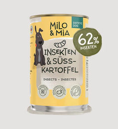 Milo & Mia Schonkost Nassfutter für Hunde Insekten & Süßkartoffel 6 x 400g – Bild 1 von 1