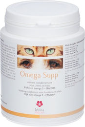 Produktbild von Miloa Omega Supp Kapseln Nahrungsergänzung für Haut und Fell für Hunde und Katzen aller Altersstufen und Größen