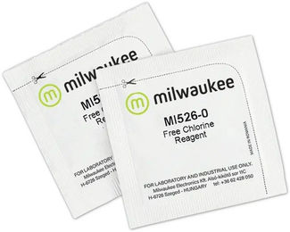 Produktbild von Milwaukee MI526-25 Wassertester für Aquarien mit Pulverreagenz zur Messung von gesamtem Chlor 25 Stück