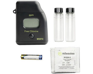 Milwaukee MW10 Handphotometer Wassertester für freies Chlor zur Wasseranalyse in Aquarien für Fische aus Kunststoff in Schwarz – Bild 1 von 8