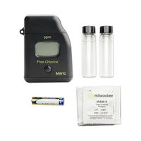 Produktbild von Milwaukee MW10 Handphotometer Wassertester für freies Chlor zur Wasseranalyse in Aquarien für Fische aus Kunststoff in Schwarz