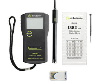 Milwaukee MW401 Pro TDS Messgerät zur Wasseranalyse für Aquarien in Schwarz aus Kunststoff - 1 Stk. – Bild 1 von 8