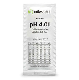 Milwaukee pH 4,01 Kalibrierflüssigkeit Pufferlösung 25 x 20ml Beutel – Bild 1 von 1