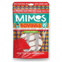 Produktbild von Mimos Rinderhautrollen mit Schlund Monoprotein Kausnack 2 Stück 20cm - 2 x 200 g