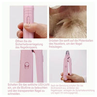 Produktbild von Minicloss 2 in 1 Krallenschneider und Schleifer mit LED für Hunde und Katzen aus Edelstahl in Rosa