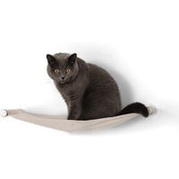 Produktbild von Minty&Marla Hängematte und Wandliege für Katzen aus Stoff in Beige