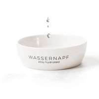 Produktbild von Minty&Marla Katzennapf aus Keramik als Wassernapf in Weiß 350ml - 350 ml
