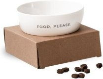 Minty&Marla Katzennapf aus Keramik Food Please Weiß 350ml - 0,35 l – Bild 1 von 3