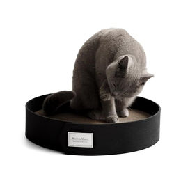 Minty&Marla Kratzbrett aus Kratzpappe inklusive Katzenminze für Katzen in Schwarz – Bild 1 von 9