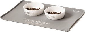 Minty&Marla Slowfeeder Futterstation für Katzen aus Keramik 3er Set Grau BPA-frei – Bild 1 von 2