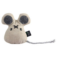 Produktbild von Minus One Docile Buddy Maus Katzenspielzeug aus Baumwolle in Beige
