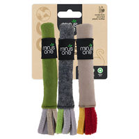 Produktbild von Minus One Katzenspielzeug Classic Felt Sticks mit Katzenminze aus Filz, 3 Stück, bunt