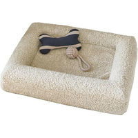 Produktbild von Mirabeau Hundebett Khalima in Beige aus Bouclé