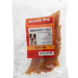 Miracle Dog Hund Trockenfleisch Hühnerbrust Filet Monoprotein 20 x 70g - 20 x 70 g – Bild 1 von 3