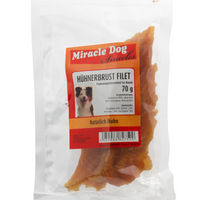 Produktbild von Miracle Dog Hund Trockenfleisch Hühnerbrust Filet Monoprotein 20 x 70g - 20 x 70 g