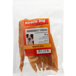 Produktbild von Miracle Dog Hundetrockenfleisch Hühnerbrust Streifen 70g 24er Pack - 24 x 70 g