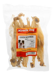 Miracle Dog Naturkauartikel Kaninchenohren ohne Fell für Hunde 20 x 100g - 20 x 100 g – Bild 1 von 4