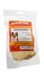 Miracle Dog Naturkauartikel Rinderohren groß monoprotein und ohne Konservierungsstoffe - 20 x 50 g – Bild 1 von 3