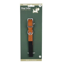 mitienda Hundehalsband Deluxe aus Kunstleder Schwarz Größe S für kleine Hunde – Bild 1 von 1
