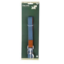 mitienda Hundeleine Deluxe Blau aus Kunstleder Größe M 120 cm - 120 cm – Bild 1 von 3