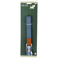 Produktbild von mitienda Hundeleine Deluxe Blau aus Kunstleder Größe M 120 cm - 120 cm