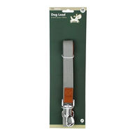 Produktbild von Mitienda Hundeleine Deluxe Grau M 120 cm aus Kunstleder - 120 cm