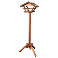 Produktbild von Mitu Flamingo Futterhaus aus Holz mit Ständer in Braun
