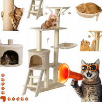 Produktbild von Miximi Kratzbaum für Katzen mit 5 Ebenen in Beige 141 cm