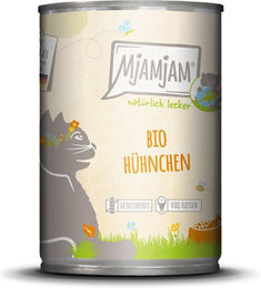 Produktbild von MjAMjAM Bio Hühnchen Nassfutter 6x400g