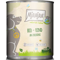Produktbild von MjAMjAM Bio Hundefutter Rind mit Zucchini mit hohem Fleischanteil 800 g - 6 x 800 g